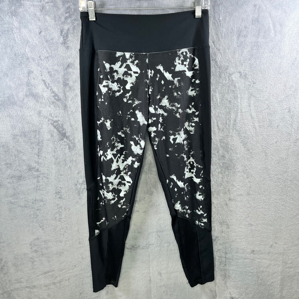 Bally Total Fitness Leggings Activewear Workout High‎ Waist Mesh Black M